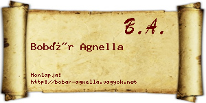 Bobár Agnella névjegykártya